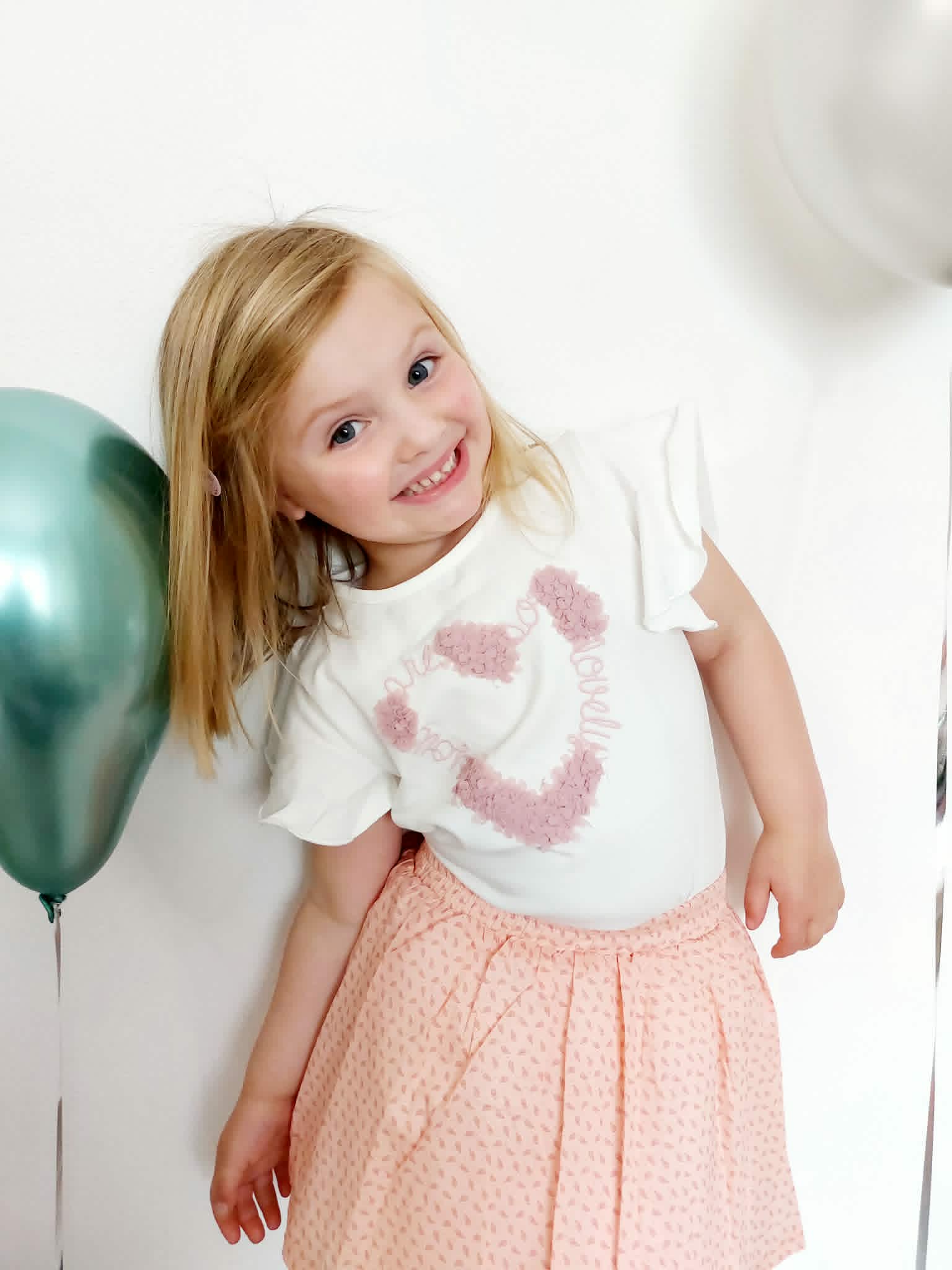 T-shirt Bloemblaadjeshart | Newness Kids