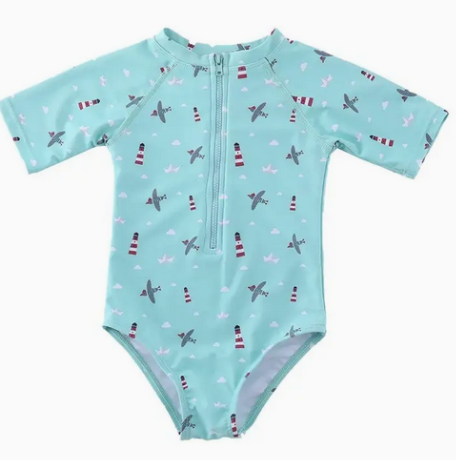 Badpak Lange Mouwen Vuurtoren | Kwolly