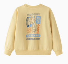 Sweater sun & palm trees — detail 2 | Kwolly