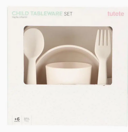 Kinderservies Ivoor — detail 2 | Kwolly