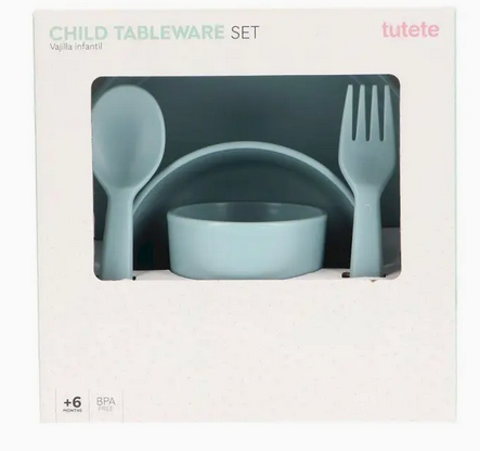 Kinderservies Lichtblauw — detail 2 | Kwolly