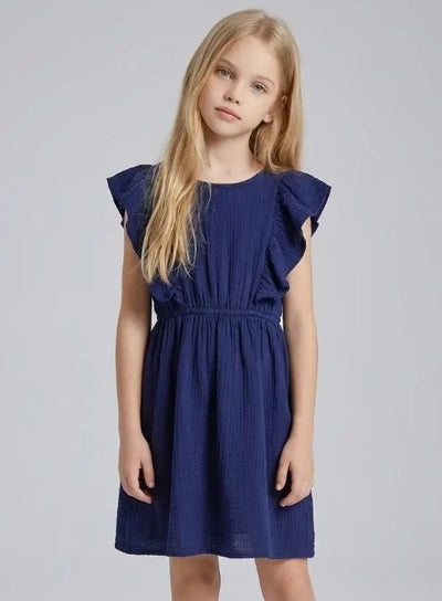 Jurk met ruches meisje | Kwolly