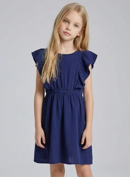 Jurk met ruches meisje | Kwolly