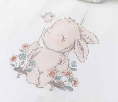 T-shirt konijn — detail 3 | Kwolly