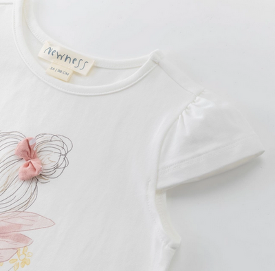 T-shirt meisje — detail 3 | Kwolly