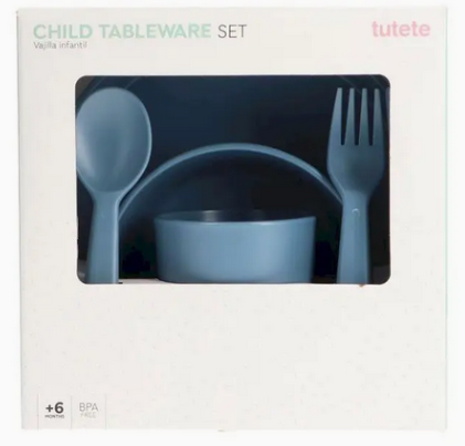 Kinderservies Blauw — detail 2 | Kwolly