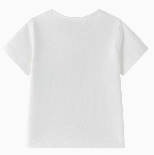 T-shirt zak wit-blauw