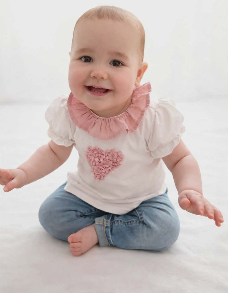 T-shirt Hart met Kraag | Newness Kids
