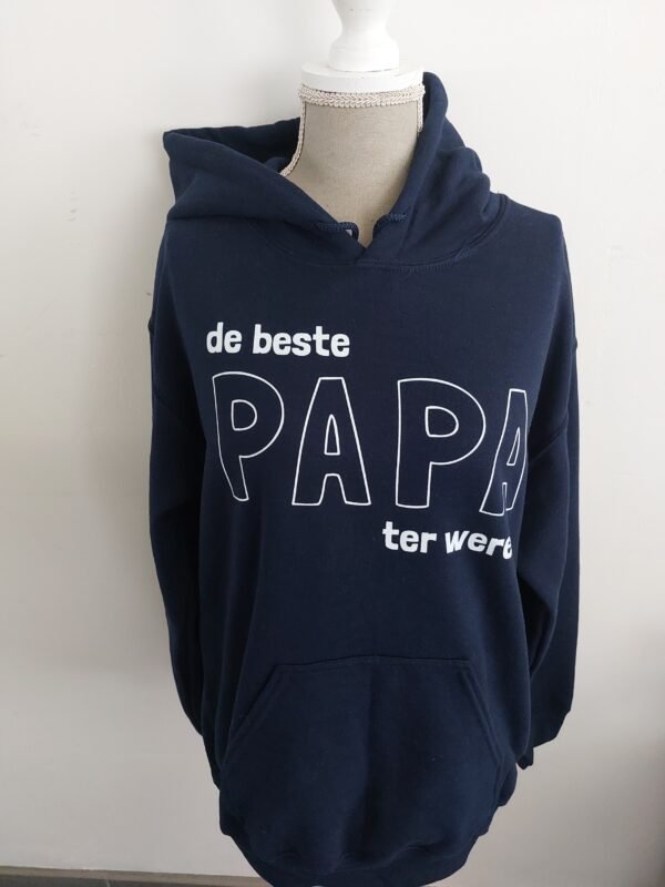 Hoodie – De beste PAPA ter wereld - Afbeelding 6