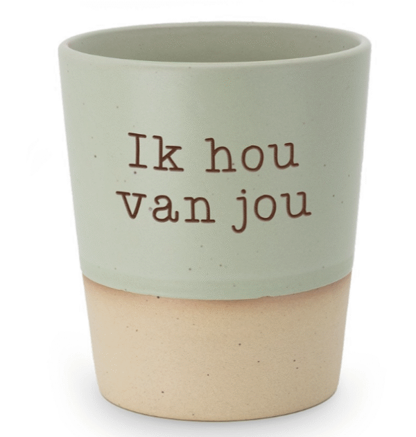 Ceramics Beker – Ik hou van jou - Afbeelding 2