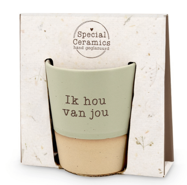 Ceramics Beker – Ik hou van jou