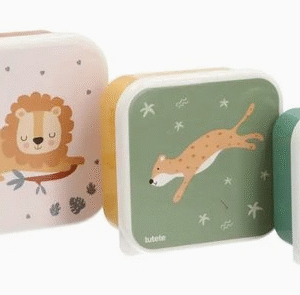 Snackdoos set 3 stuks - Dieren